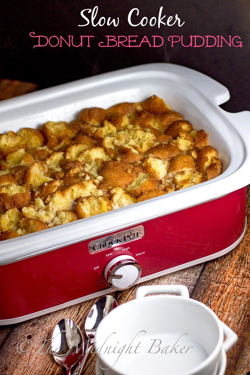 Crock Pot Mavens Slow Cooker Donut Bread Pudding