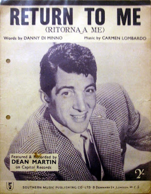 Return to Me (Ritorna A Me) by Danny Di Minno & Carmen Lombardo (c) 1957