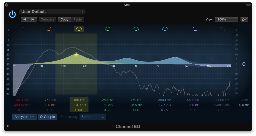 KPOP Style EDM Logic Pro X 10.0.5 새로 업그레이드 된 Channel EQ와 사용법