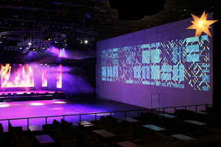 Инсталляция проекторов Panasonic PT-EX12KE на «Евровидении 2012»