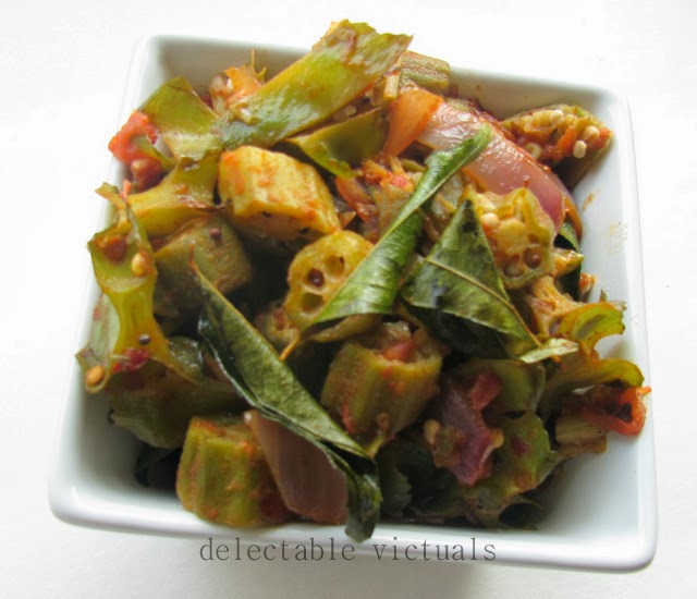 Delectable Victuals Indian Style Winged Beans and Okra with Curry Leaves