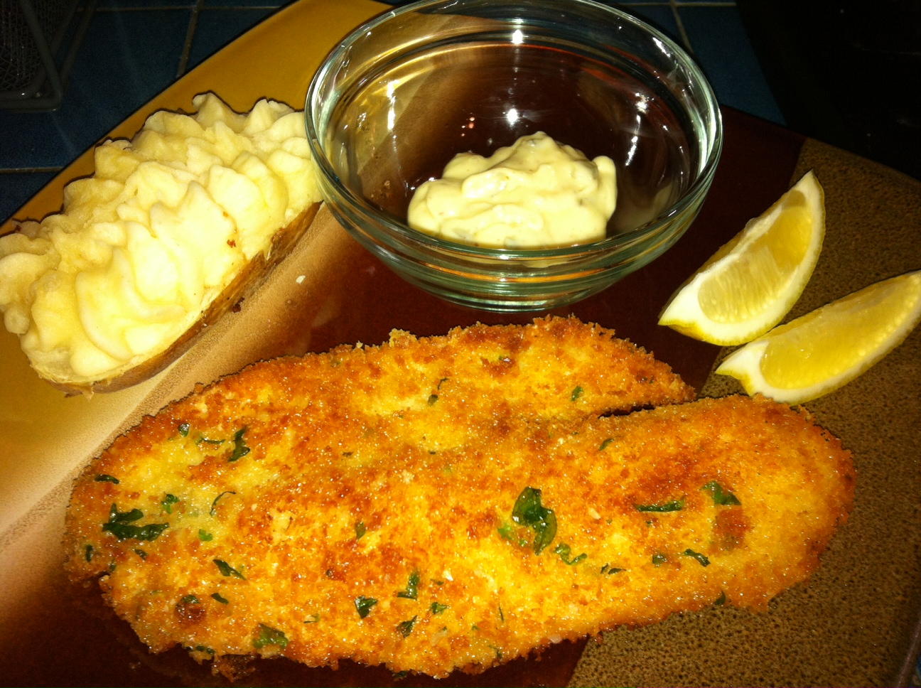 Live * Laugh * Eat Panko and Parmesan Crusted Tilapia Fish Fry