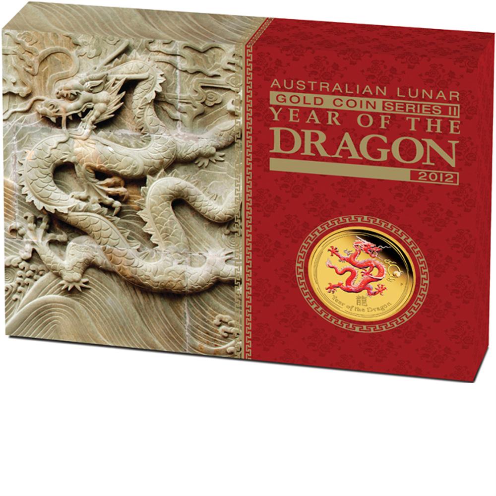 LOT OF 3 2012 1oz AUSTRALIAN SILVER DRAGON COLORED RED//GOLD /& NAVY BLUE /& BLUE