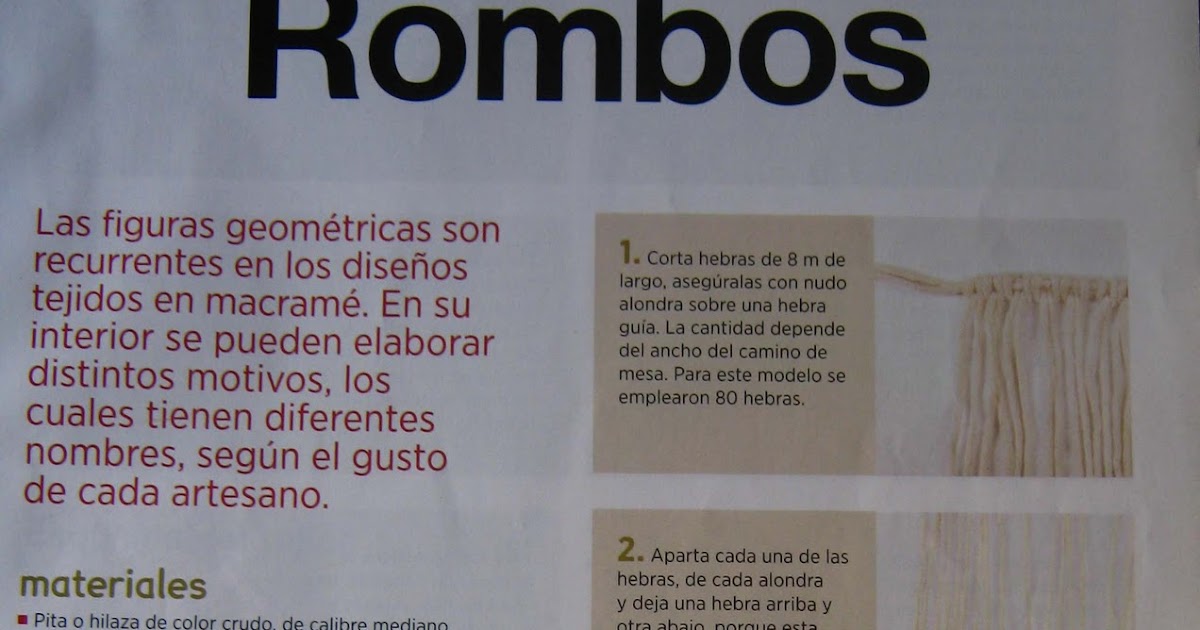 Macradabra: Tutorial Camino de mesa en macramé