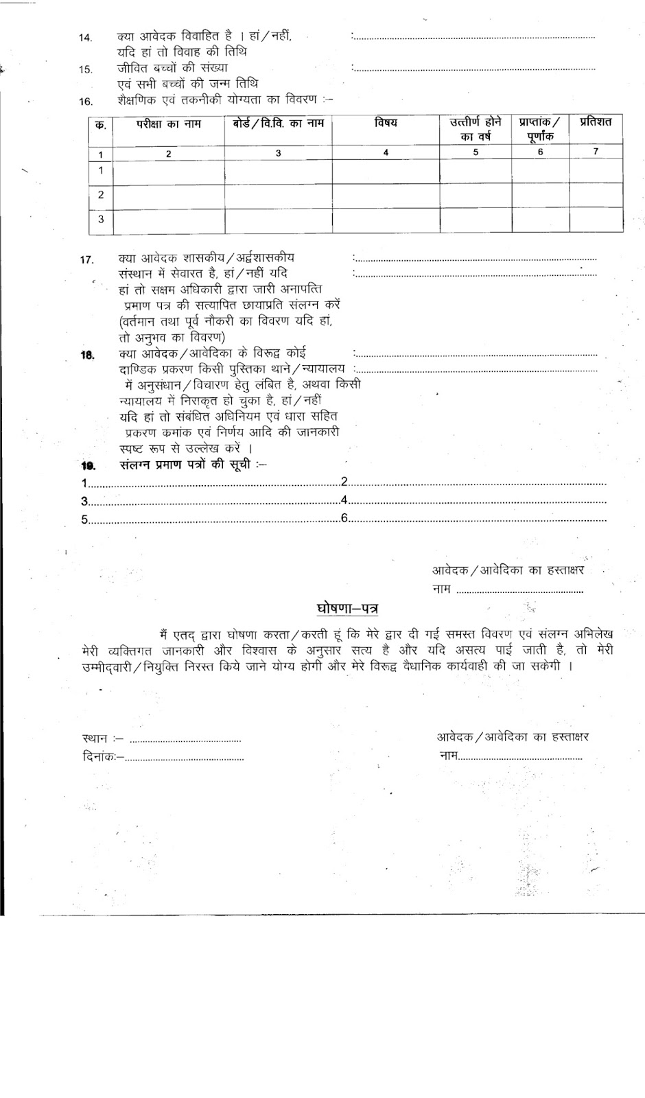 Recruitment 2013 Zila Panchayat Uttar Bastar Kanker