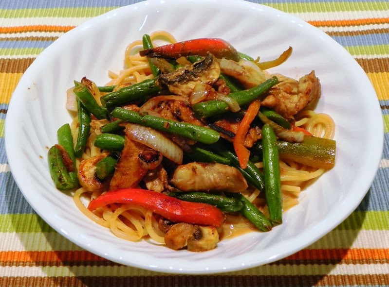 The Iowa Housewife Peanut Pork and Noodle Salad