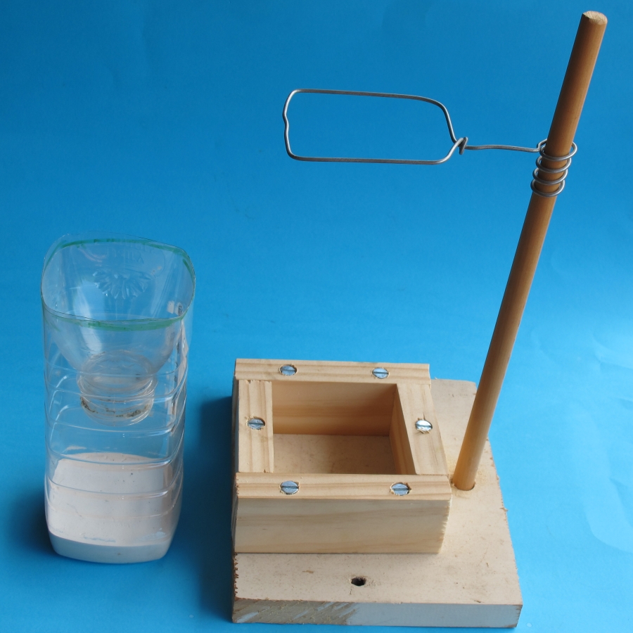 Old writer on the block A homemade rain gauge