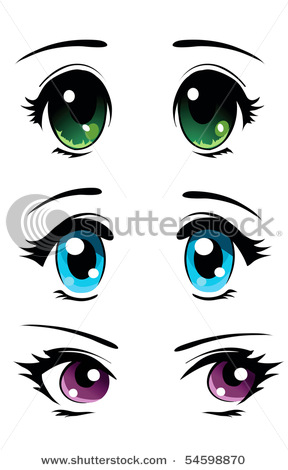 Cartoon Anime Eyes