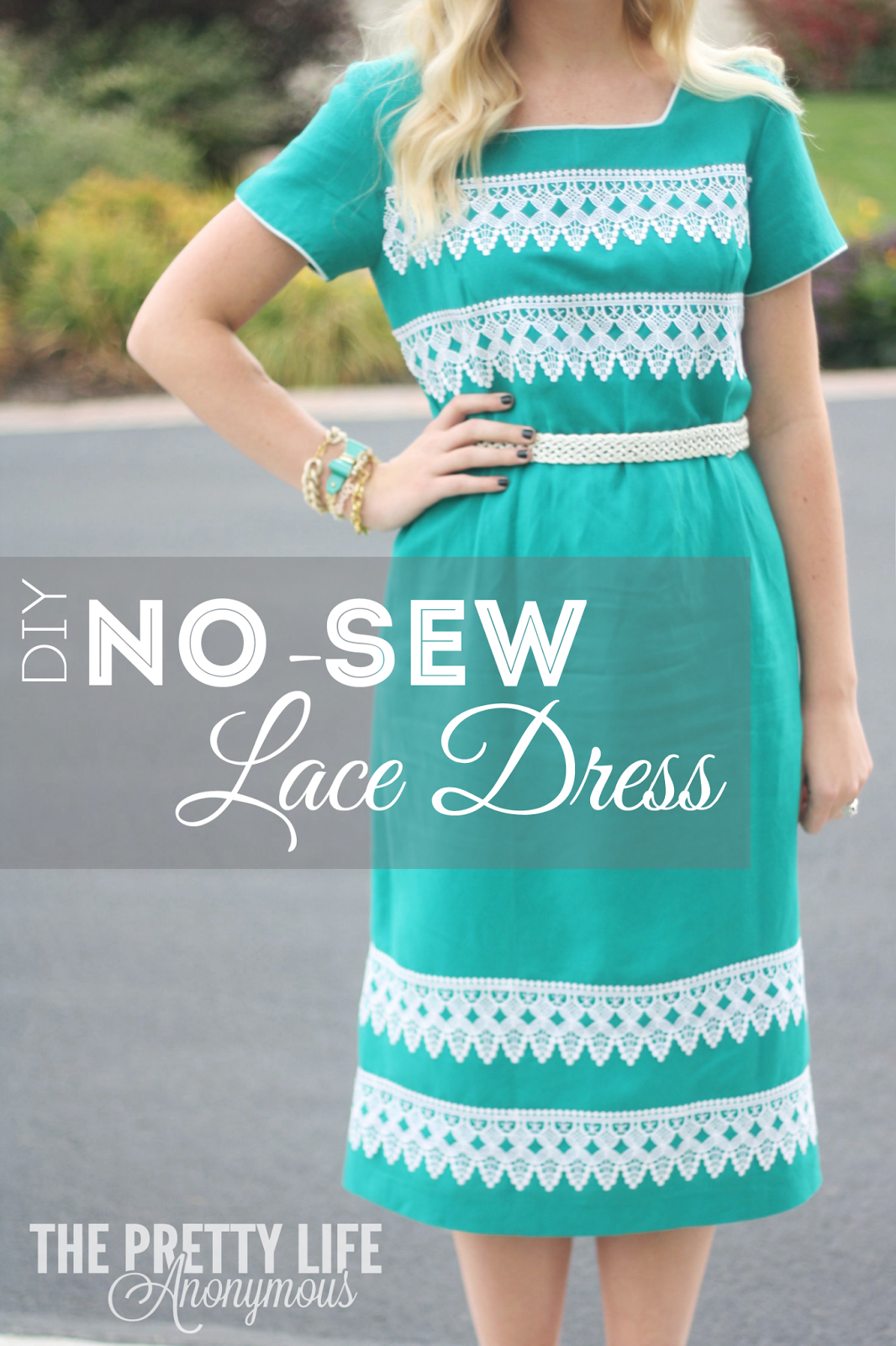 The Pretty Life Girls Pinned/Tried/Loved It DIY NoSew Lace Dress