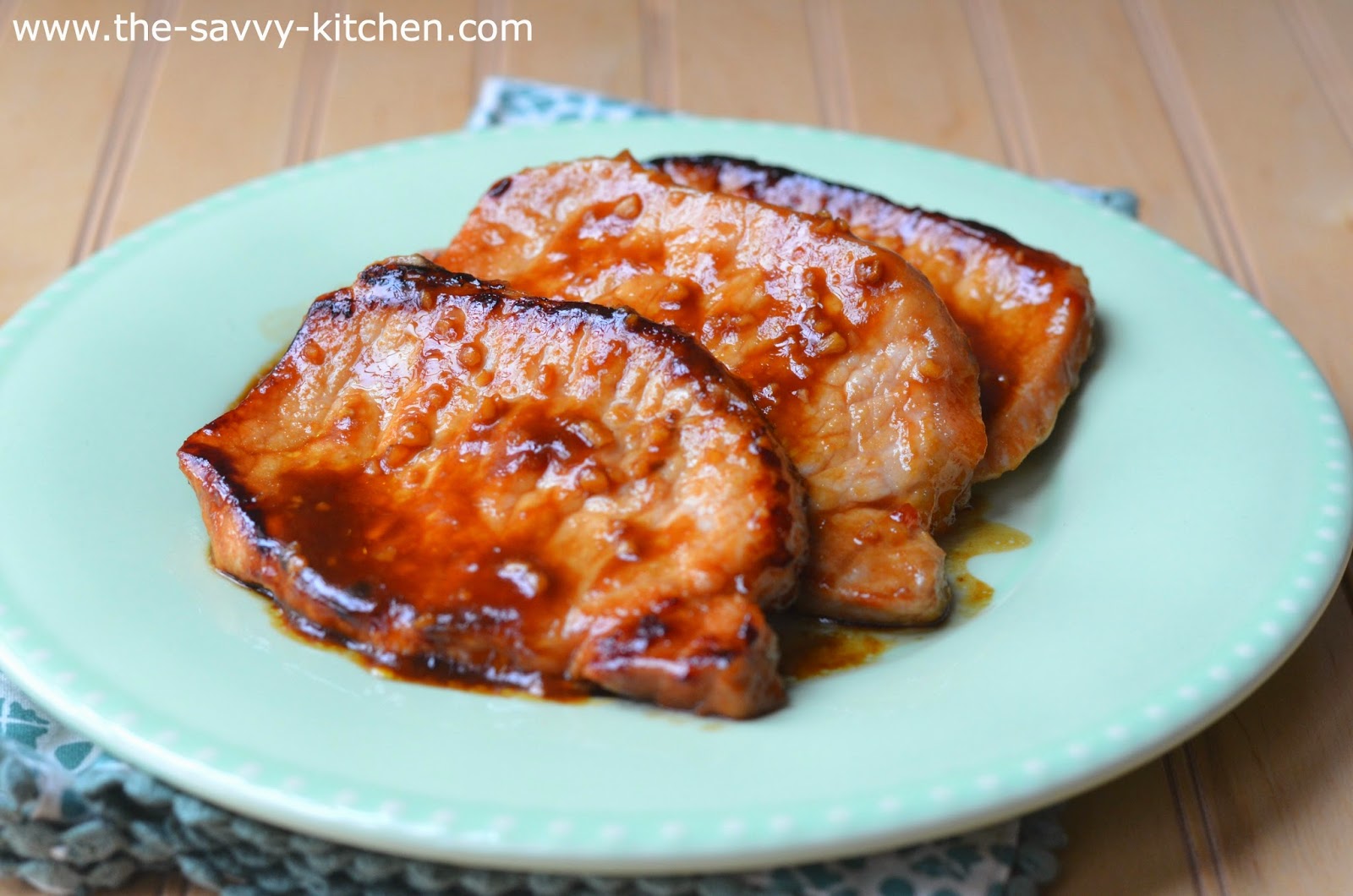 The Savvy Kitchen Asian Pork Chops