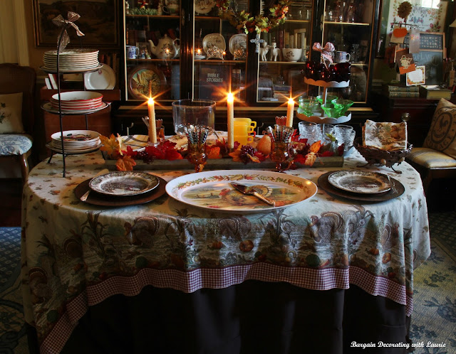 Thanksgiving Dessert Table-Bargain Decorating with Laurie