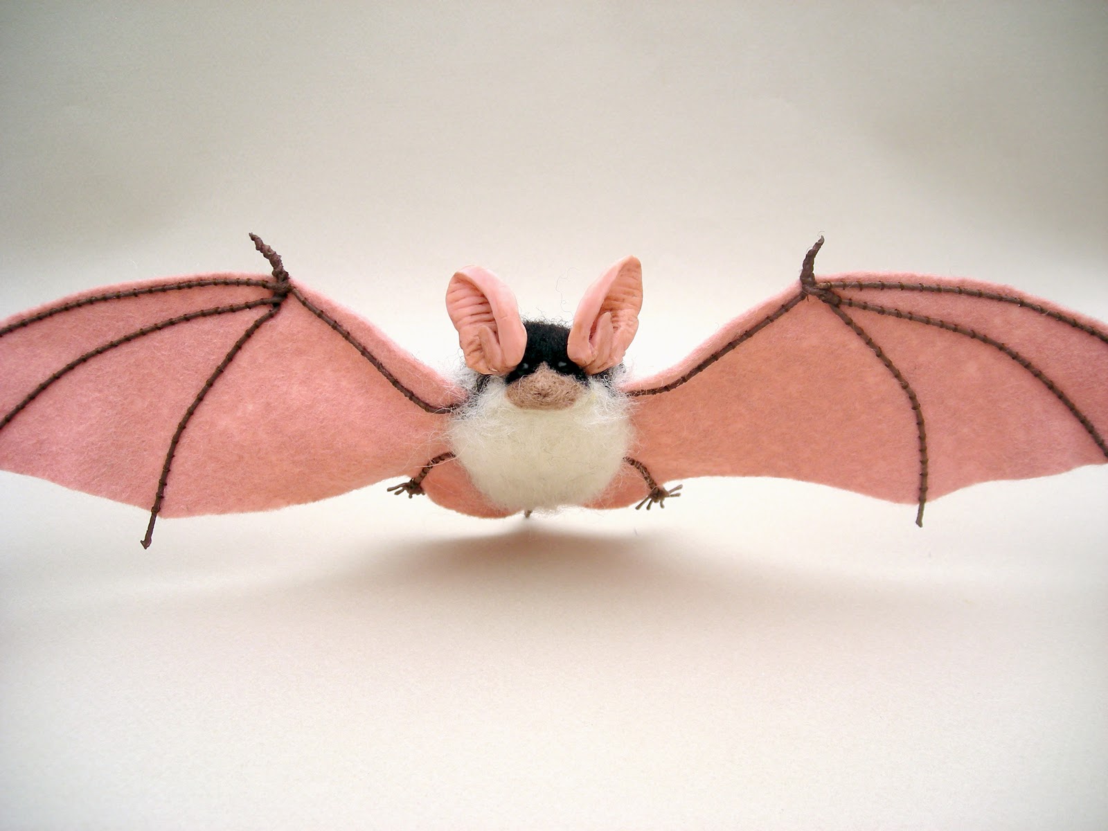 Needle Felted Animals Cretur Fetur Spotted Bat & Island Flying Fox
