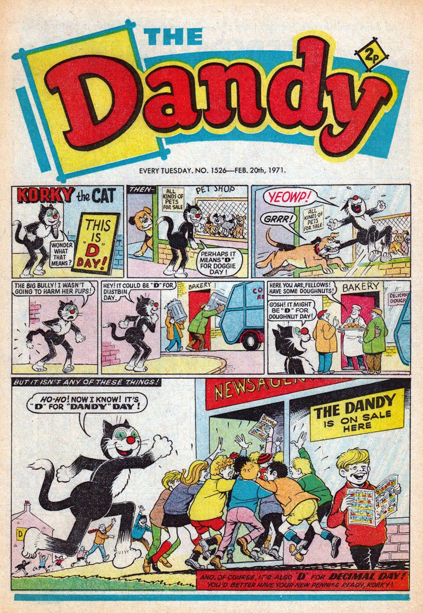 Blond milf gives footjob Dandy comic strip