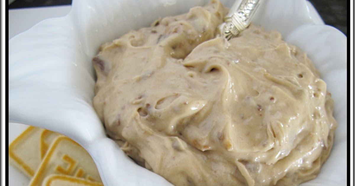 Caramel Toffee Dip Using Heath Toffee Bits Purple Chocolat Home