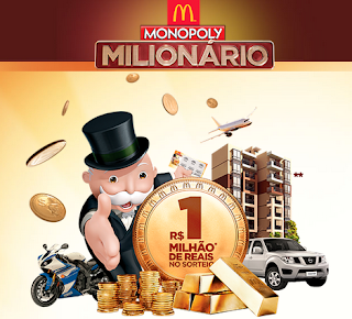  McDonald's lança "Promoção Monopoly" com Sorteio de R$ 1 Milhão de Reais