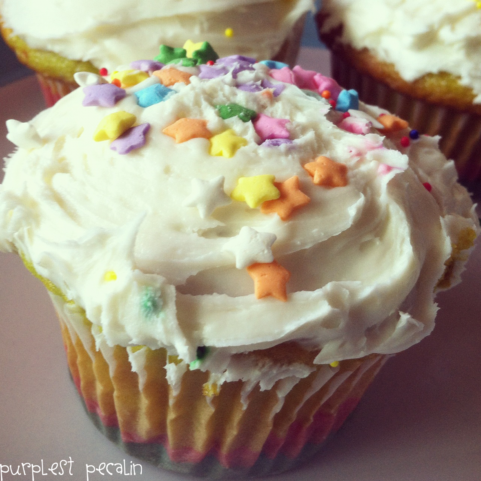 Purplest Pecalin MultiColored Cupcakes