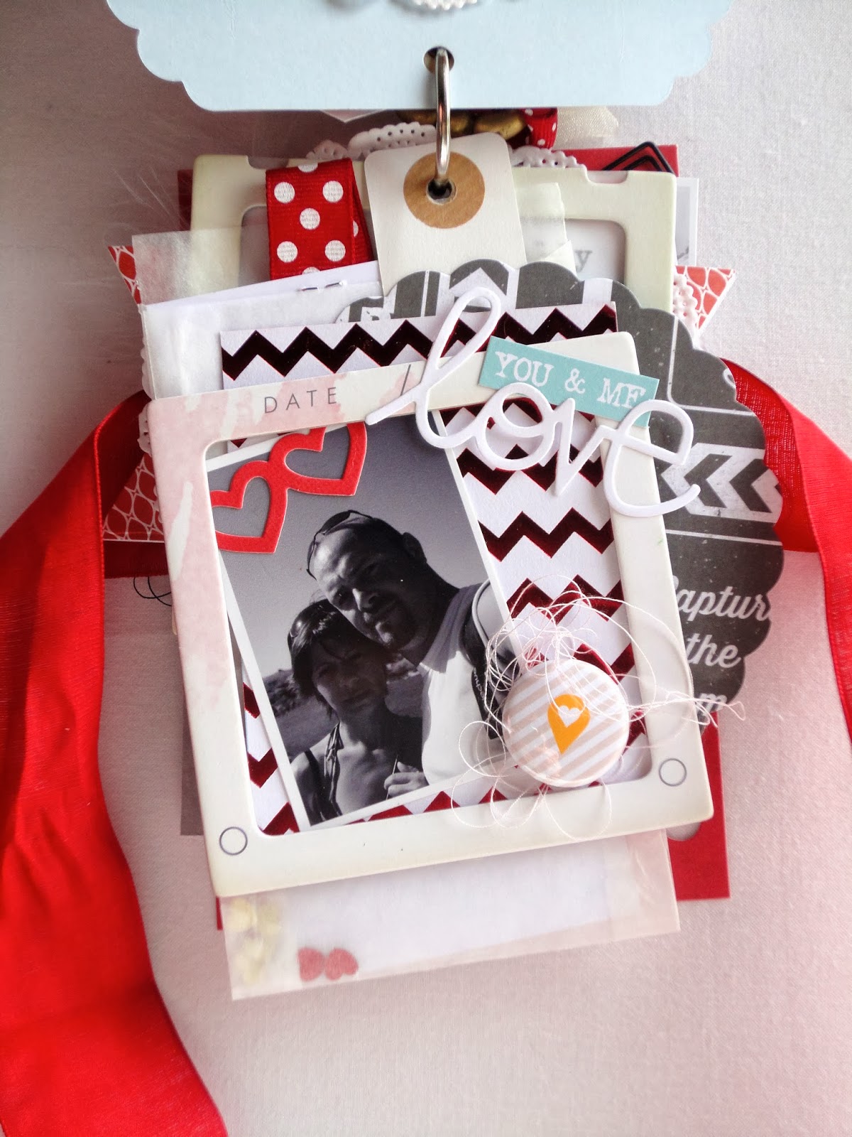 Instants de Scrap Mini album "Saint Valentin"