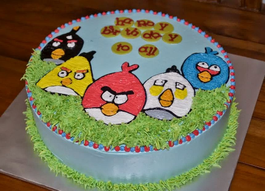 Resep Kue Ulang Tahun Angry Bird Praktis Dirumah | Resep Masakan Sehari
