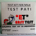 Milk Test Kit - Test Pati merk ET