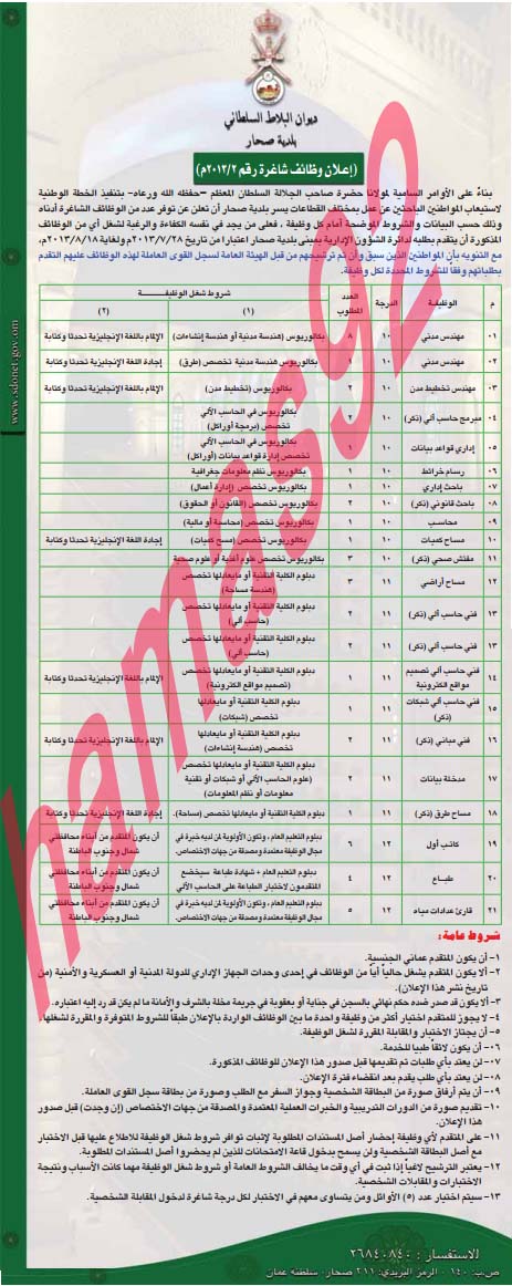 وظائف شاغرة فى جريدة الوطن سلطنة عمان السبت 27-07-2013 %D8%A7%D9%84%D9%88%D8%B7%D9%86+%D8%B9%D9%85%D8%A7%D9%86+1