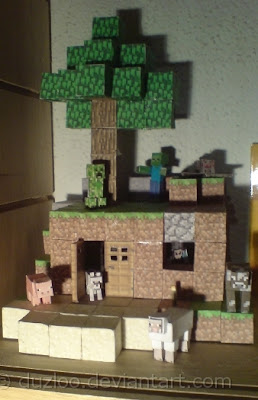 Boneco de papel minecraft imprimir