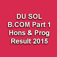 SOL B.Com (Hons & Prog) May June 2015 sol.du.ac.in