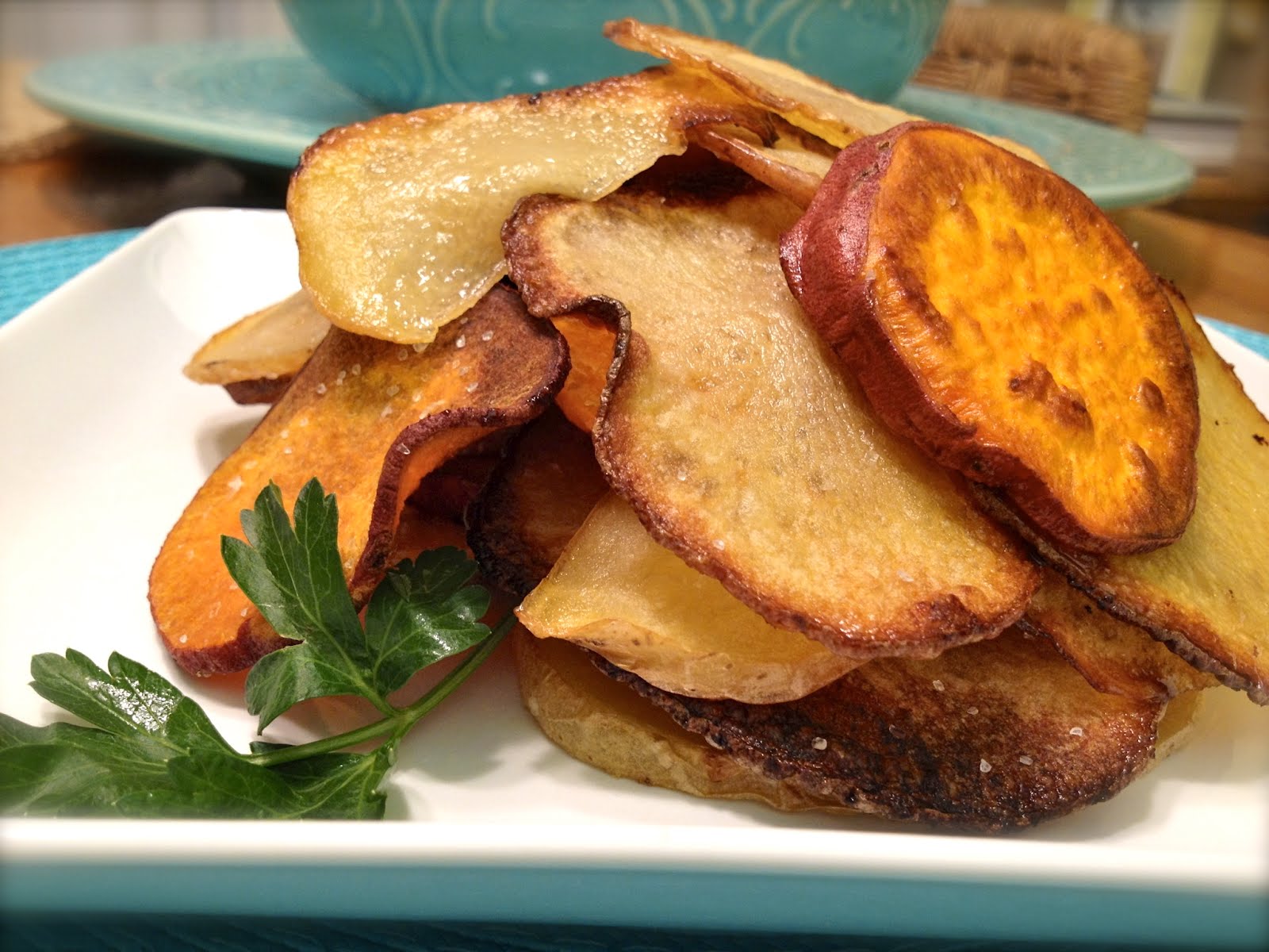 Clean, Fresh and mostly Veggie Sea Salt and Vinegar Potato Chips With