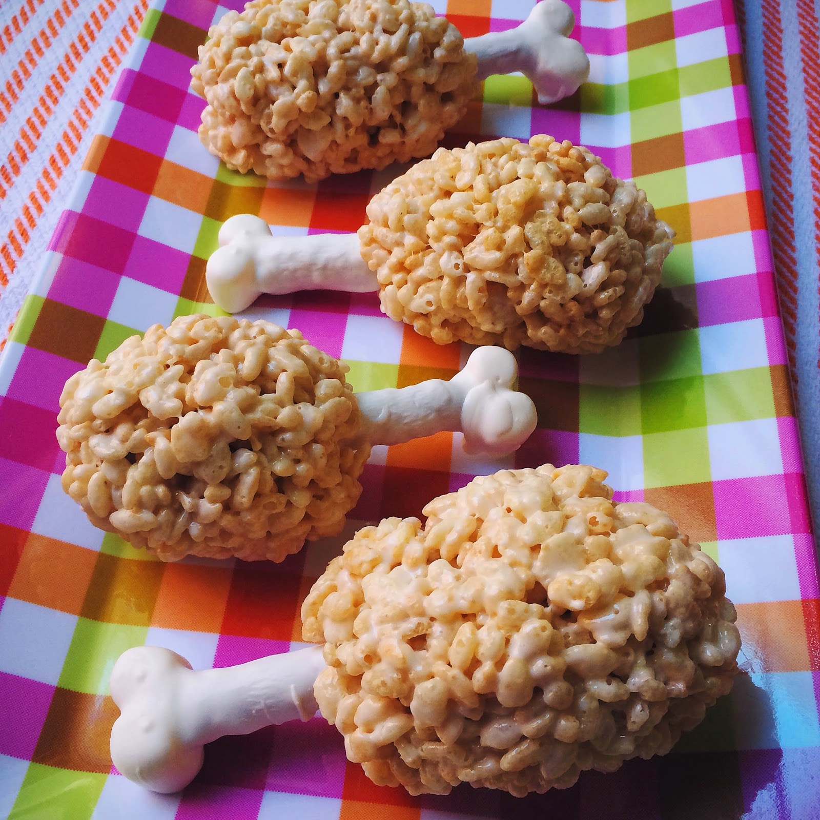  kraftykym Rice Krispie Turkey Drumsticks + Pumpkins