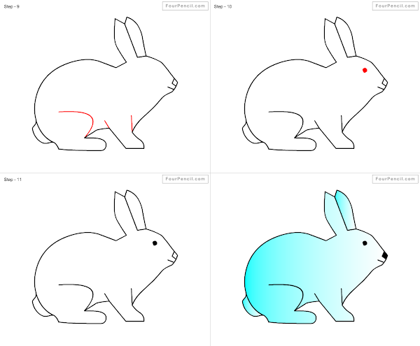 How to draw cartoon Rabbit - slide 3
