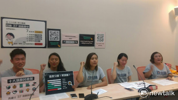 蔡英文向原住民道歉滿周年,原住民青年陣線(簡稱原青陣)今(3)天召開記者會公布成立「蔡英文原住民族政策監督平台」,民眾可在平台中了解原住民政策的爭議與施政進度,並主動評分。 蔡英文向原住民道歉滿周年,原住民青年陣線(簡稱原青陣)今(3)天召開記者會公布成立「蔡英文原住民族政策監督平台」,民眾可在平台中了解原住民政策的爭議與施政進度,並主動評分。