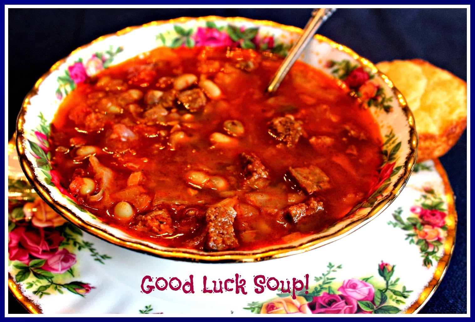 Sweet Tea and Cornbread Good Luck Soup!