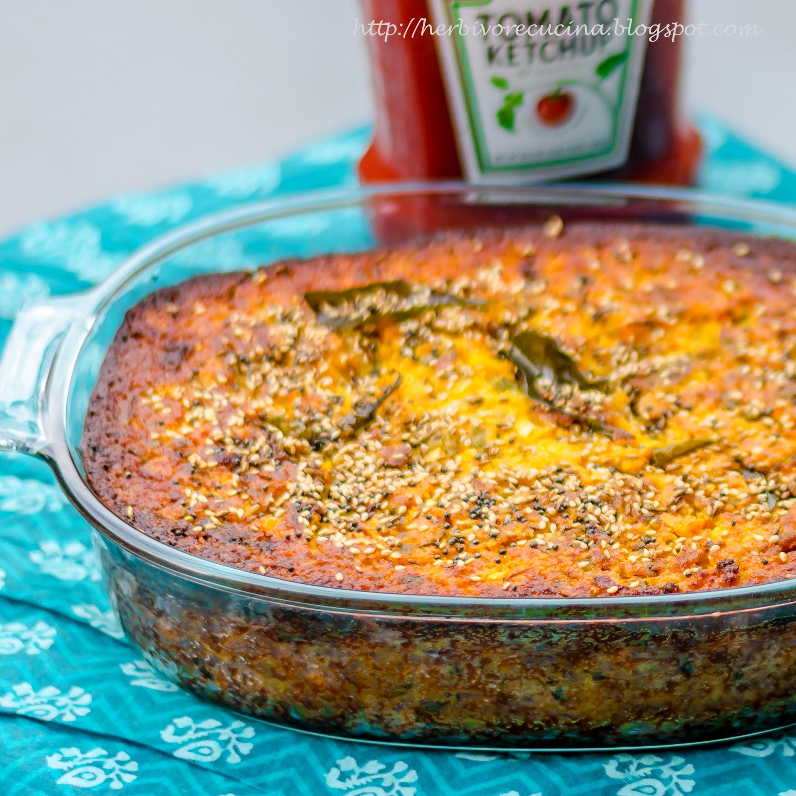 Herbivore Cucina Mixed Lentil Handvo Savory Lentil Cake