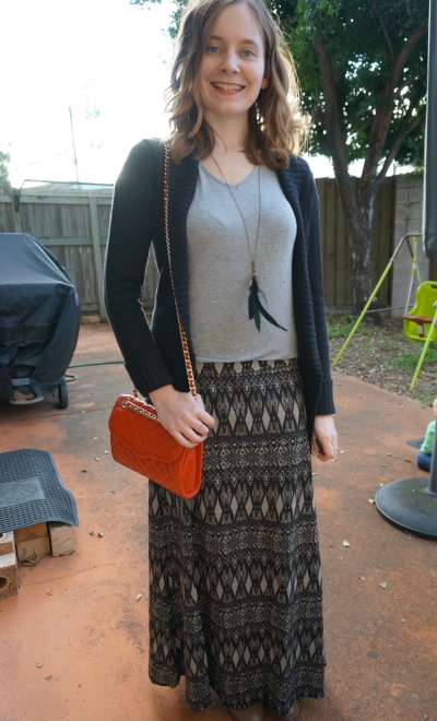 Away From Blue  Aussie Mum Style, Away From The Blue Jeans Rut: Wearing  Tops Over Maxi Dresses With Ankle Boots: Casual and Dressy