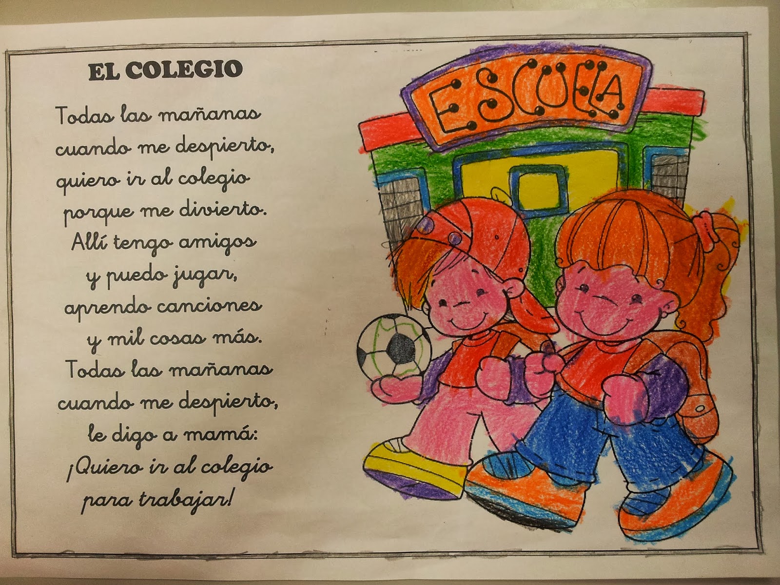 Poesia del colegio Imagui