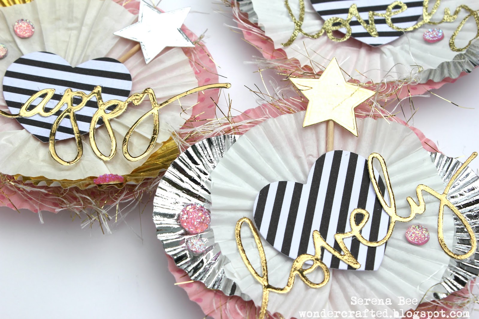 . DIY Embellishments Using Cupcake Liners and Toothpicks!