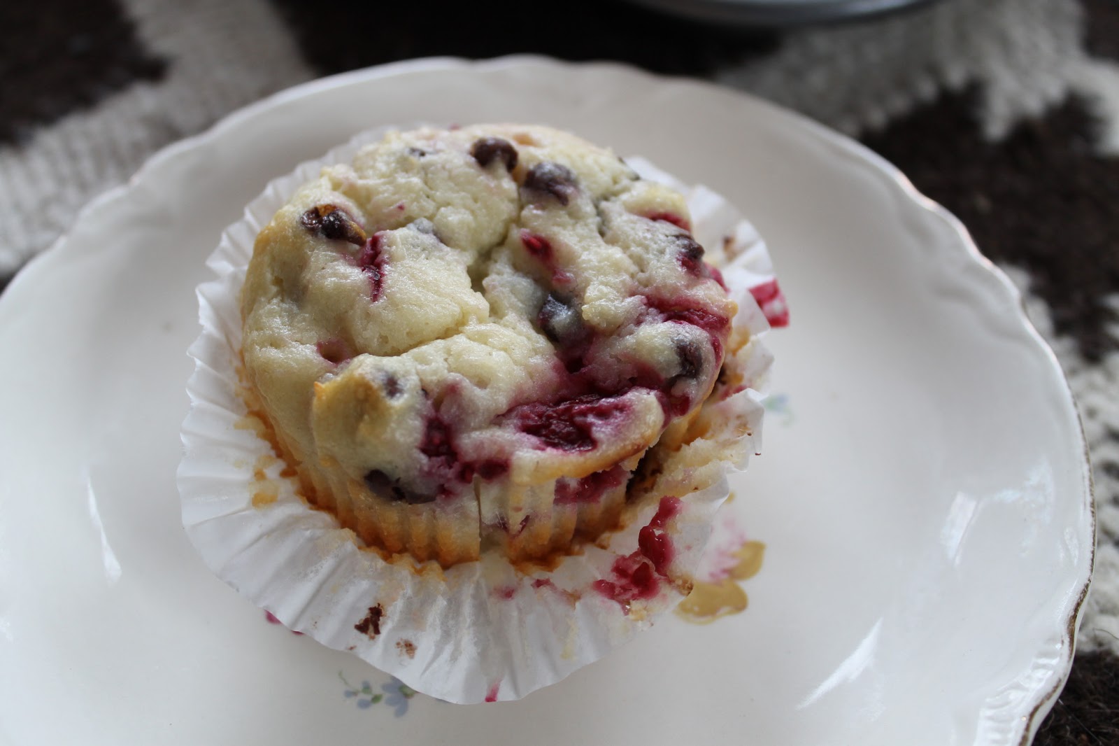 Life on Food Raspberry Chocolate Chip Yogurt Muffins
