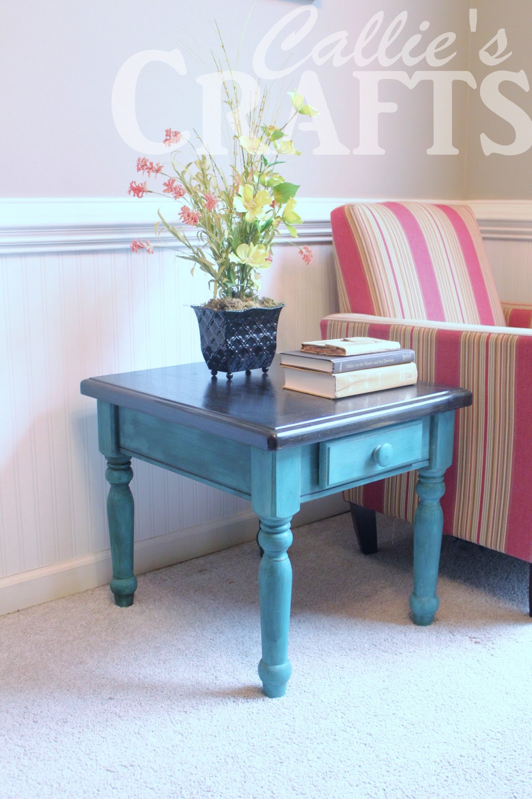 Callie's Crafts Chalk Paint End Table (update)