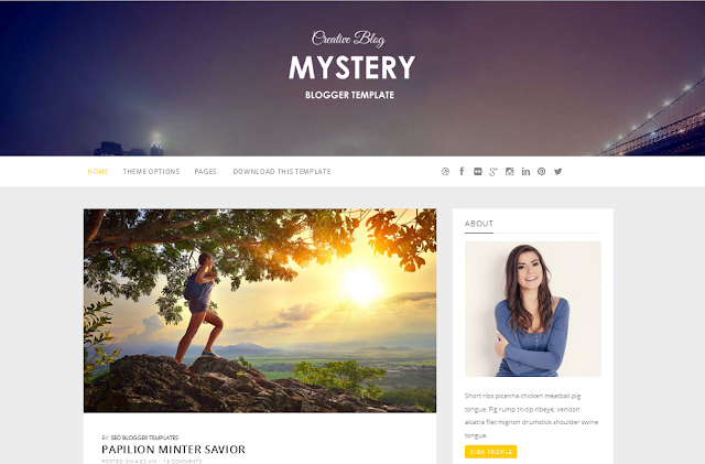 Mystery Blogger Template