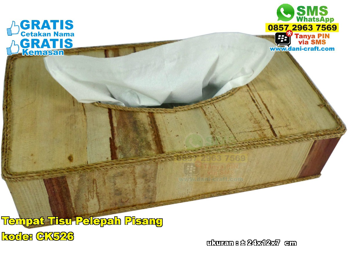 Tempat Tisu Pelepah Pisang Souvenir Pernikahan