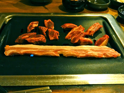Samgyeopsal BBQ in Myeongdong Seoul