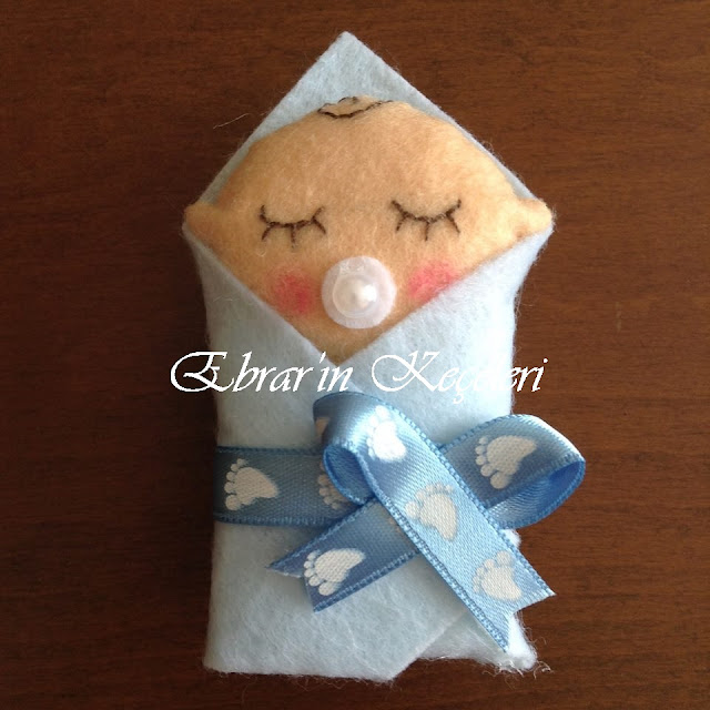 Ebrar�ın Keçeleri Keçe Tasarım Ürünleri Kundakta Bebek