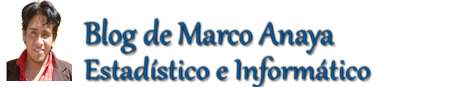 Blog de Marco Anaya Carrillo - Estadístico e Informático