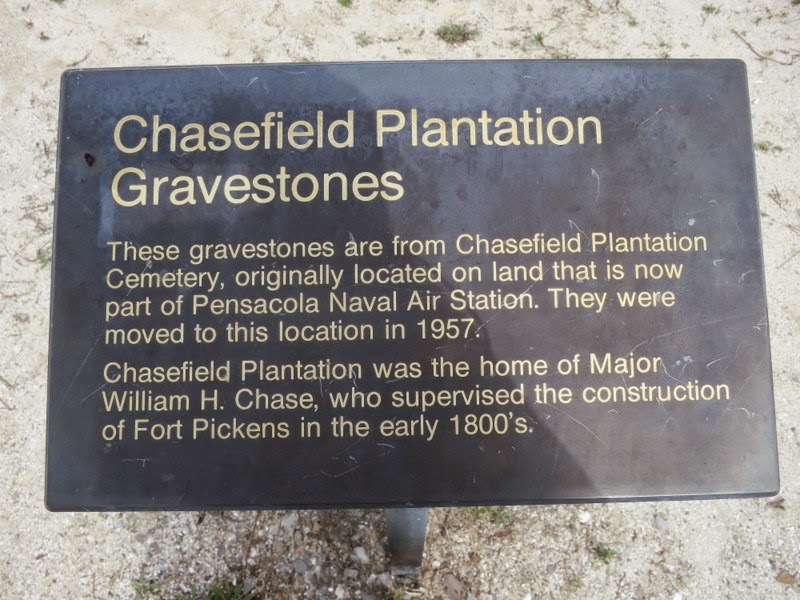 Plantation Gravestones on site of fort Pickenws