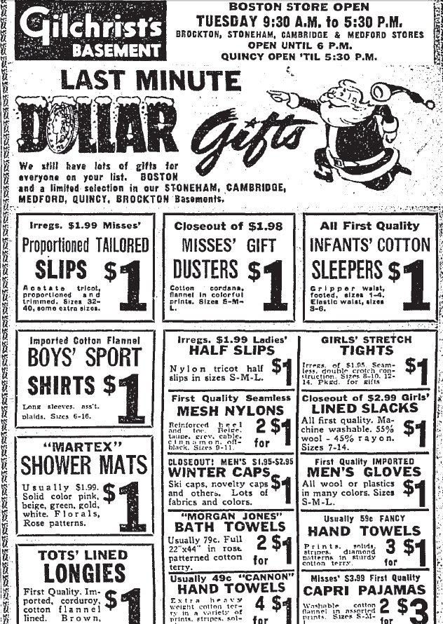 Shopping Days In Retro Boston A Taste of Gilchrist’s Department Store