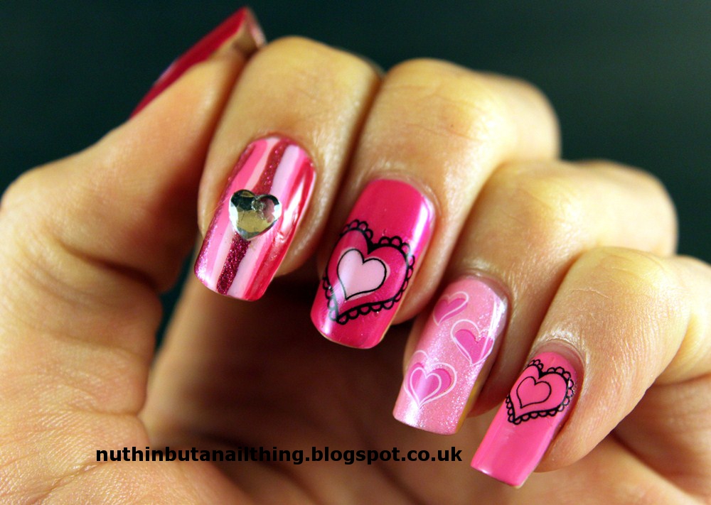 nuthin' but a nail thing: More Valentine's Day nails