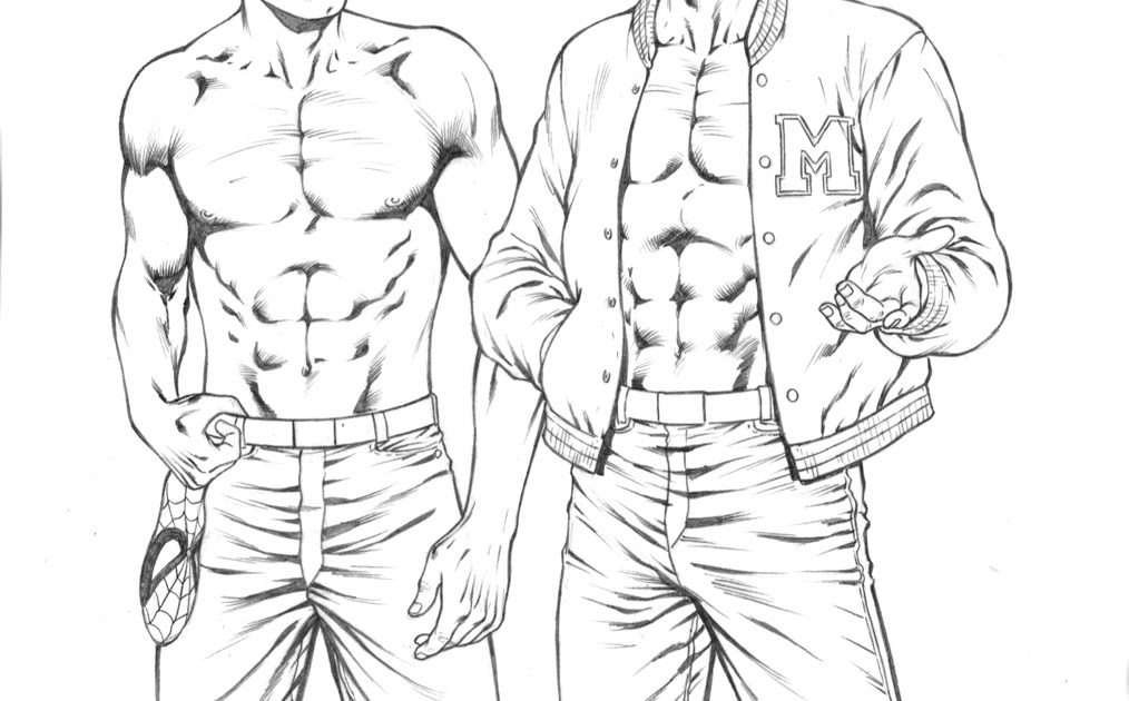 Shirtless Peter Parker & Flash Thompson