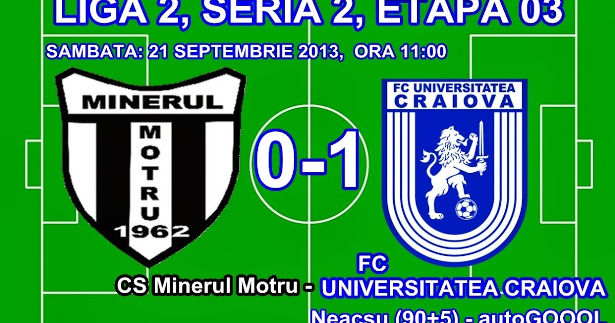 Fc Universitatea Craiova 1948 Liga 2 Seria 2 Etapa 03 Clasament Etapa 04