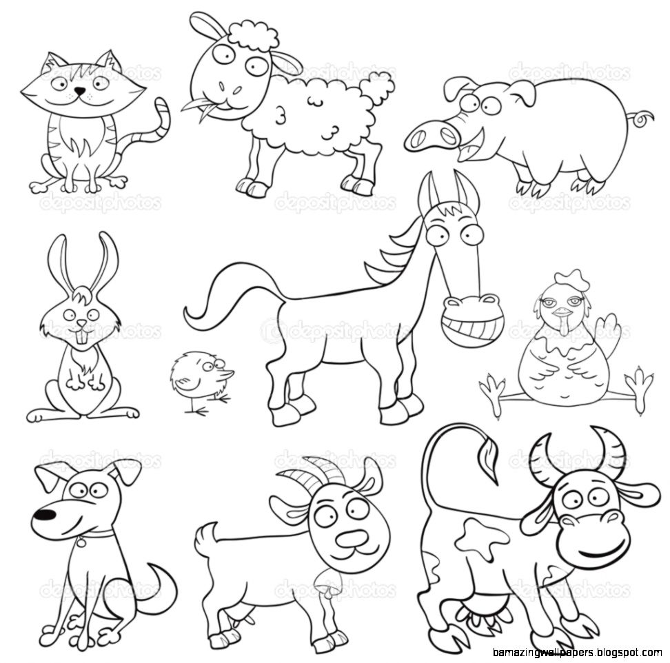 Coloring book with farm animals — Stock Vector © jenpo5 10887379 Coloring book with farm animals — Stock Vector © jenpo5 10887379