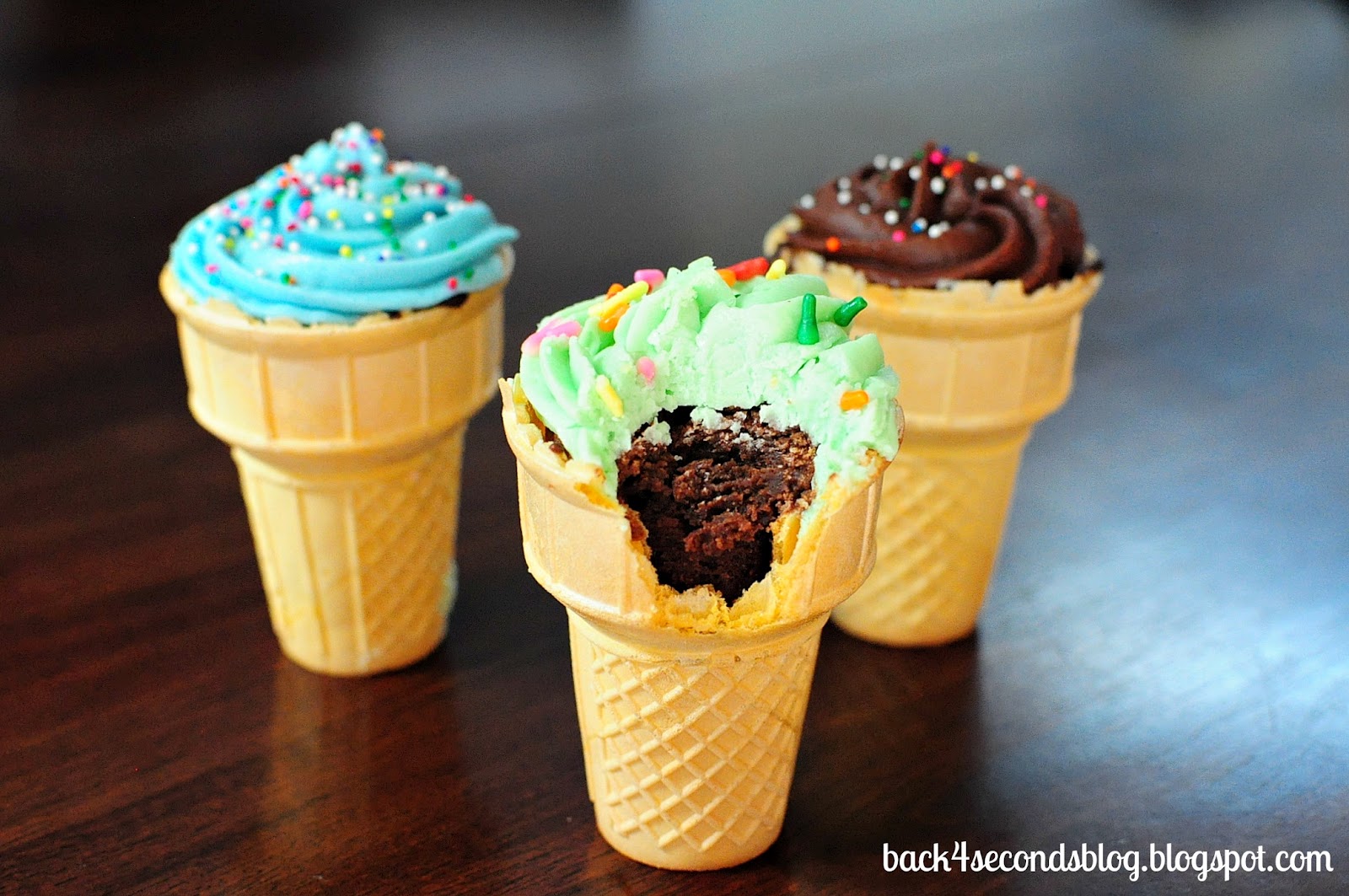 Fudge Brownie Ice Cream Cones Back for Seconds