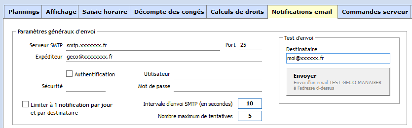 Gérer les notifications par email